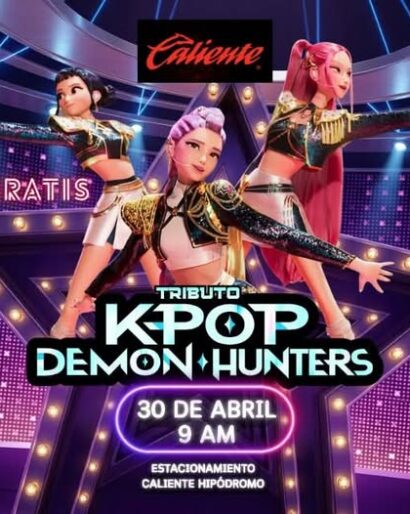 Día del niño en Estadio Caliente Gratis, Kpop Demon Hunters