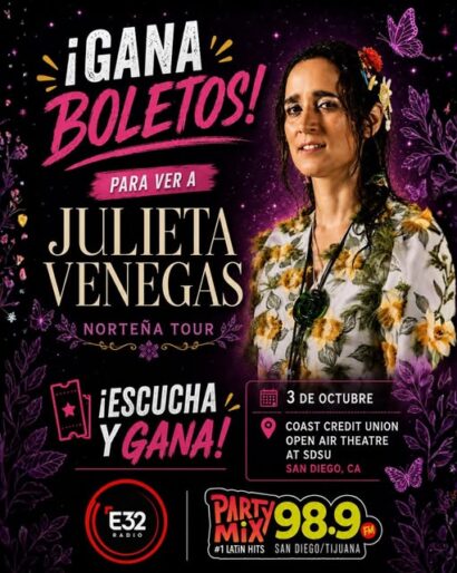 julieta venegas en tijuana 3 de octubre giveaway